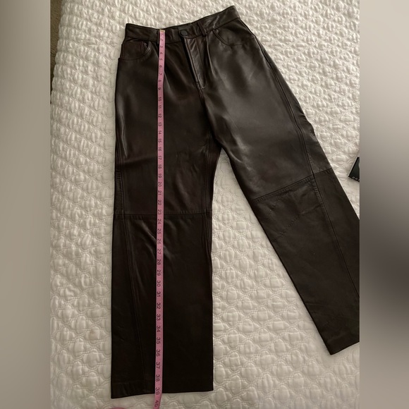 Zara Leather Pants - Picture 5 of 7